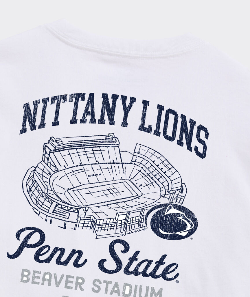 Penn State University Stadium View Long-Sleeve Pocket Tee