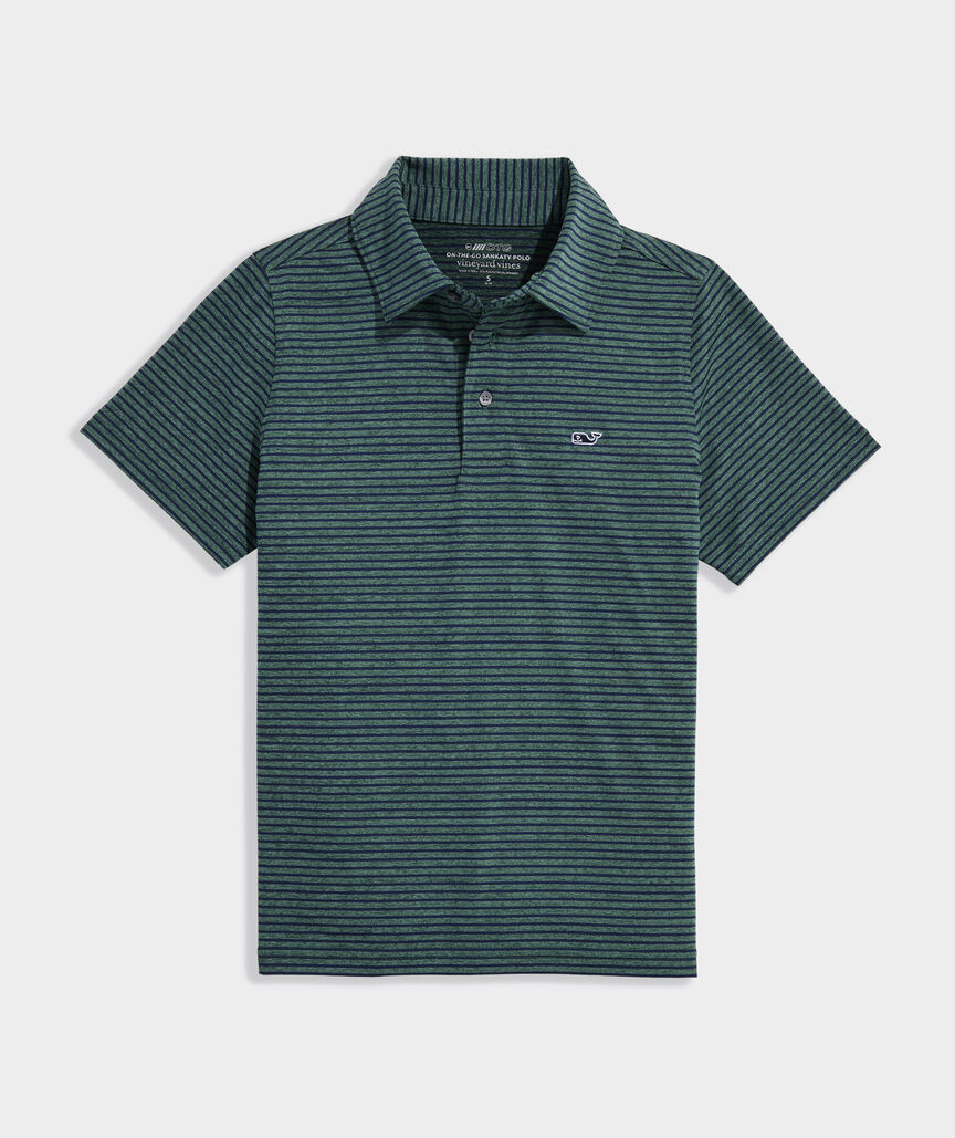 Boys' Performance Bradley Stripe Sankaty Polo