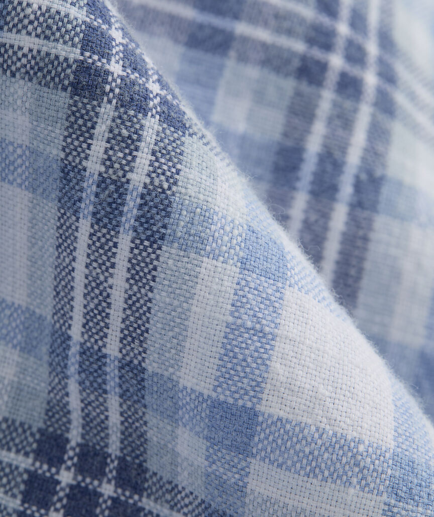 Sandstone Plaid Island Cotton Shirt