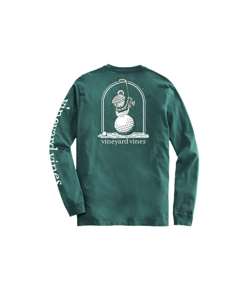 OUTLET Golf Ball Snowman Long-Sleeve Tee