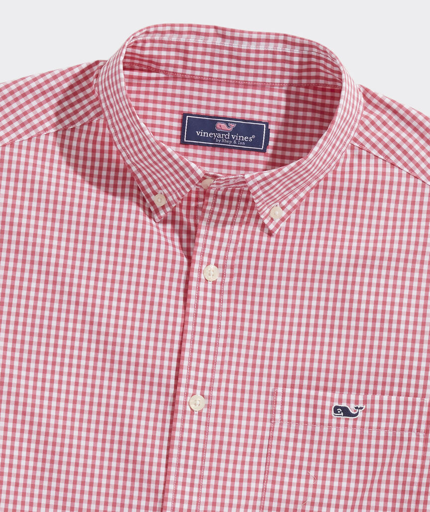 Gingham Check Poplin Armband Shirt