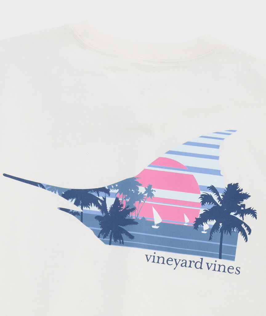 Marlin Sunset Short-Sleeve Pocket Tee