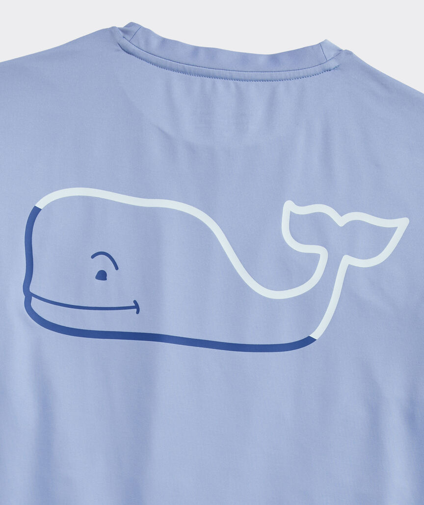 Performance Burgee Whale Long-Sleeve Harbor Tee
