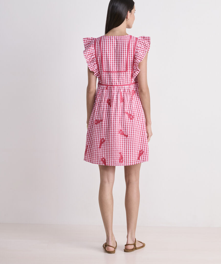 Ainsley Lobster Embroidered Dress