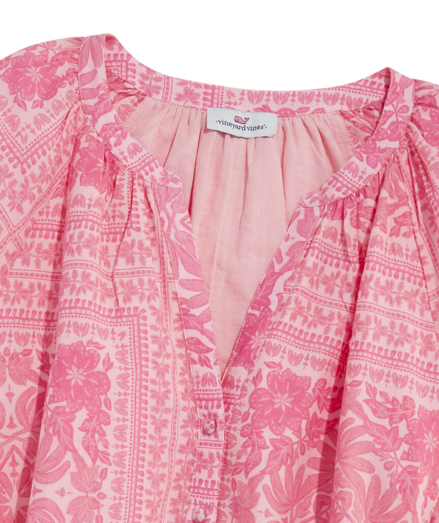 OUTLET Cora Tile Ruffle Dress