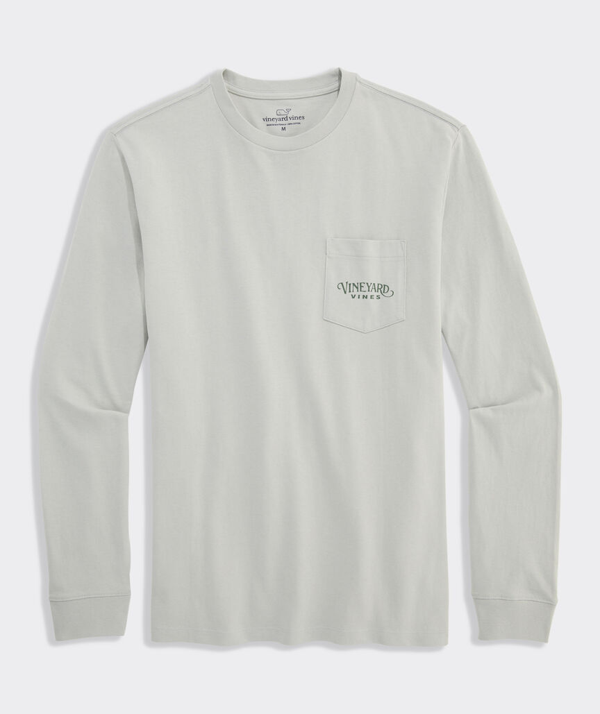 Dog In The Marsh Long-Sleeve Pocket Tee