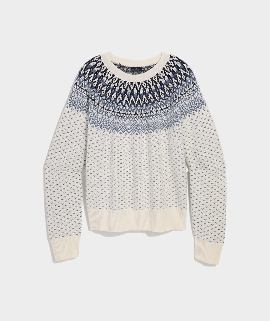 Wool Blend Fair Isle Sweater