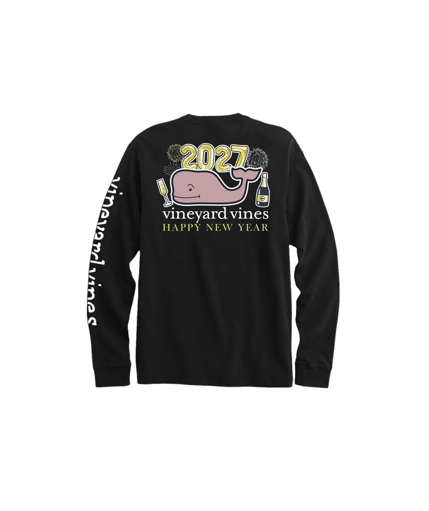 OUTLET New Year's Eve 2027 Whale Long-Sleeve Pocket Tee