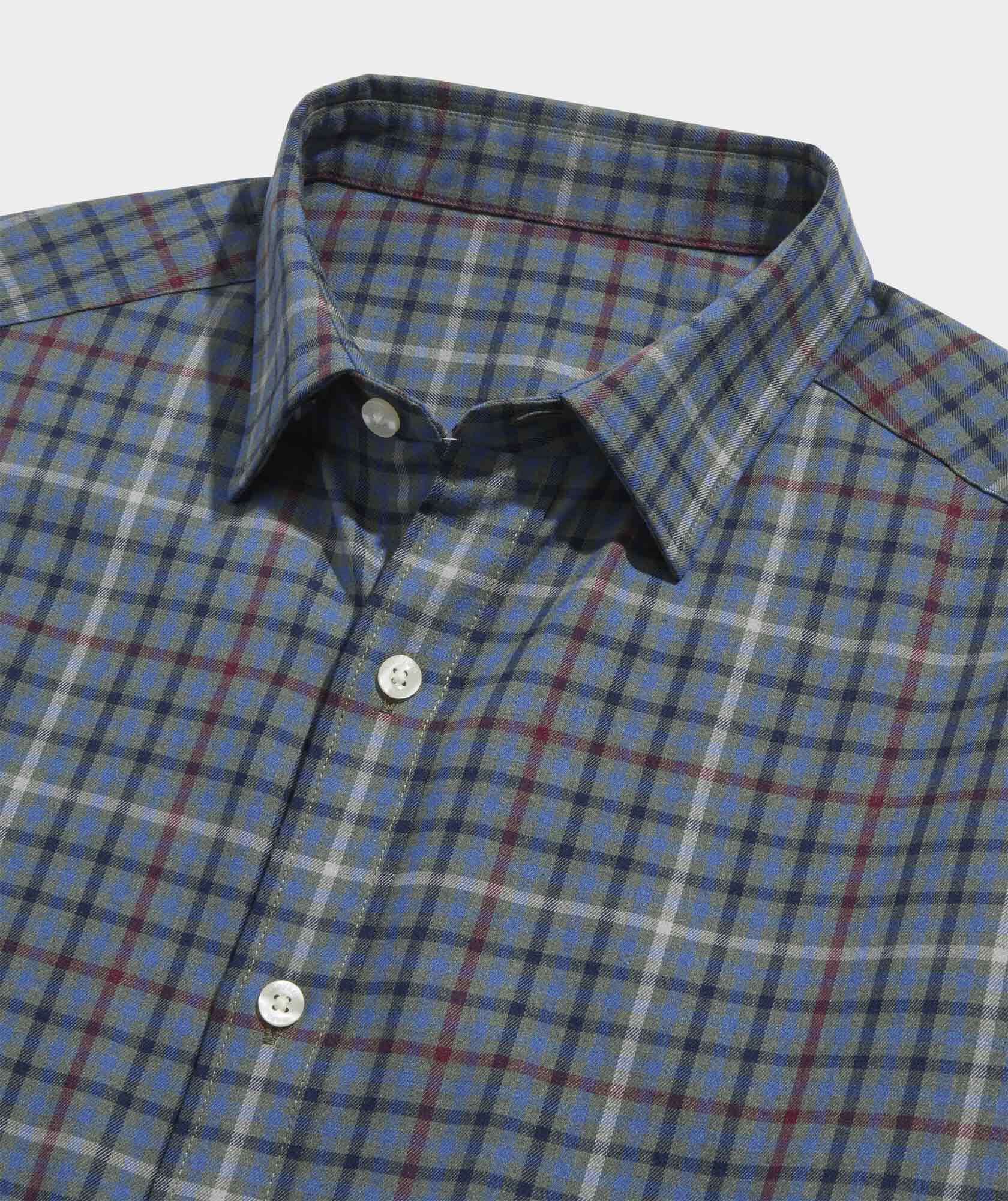 Performance Brushed Tech Twill Madaket Tattersall Shirt
