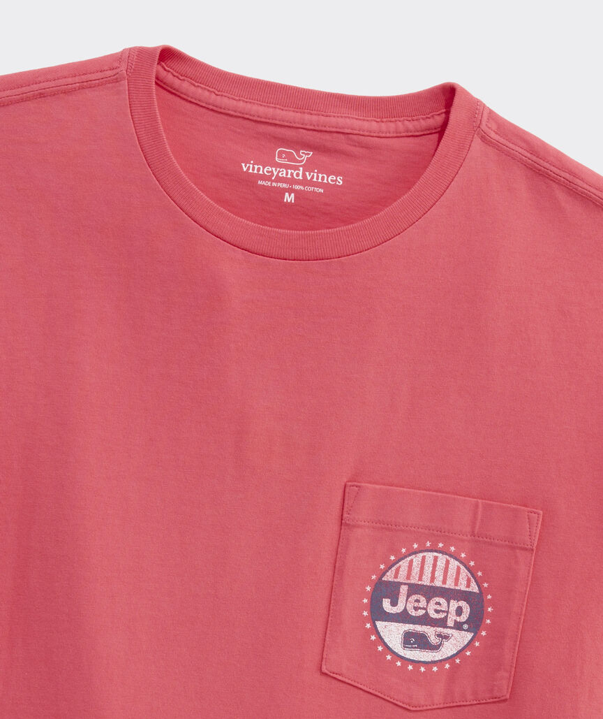 Jeep Collection Circle Whale Short-Sleeve Pocket Tee
