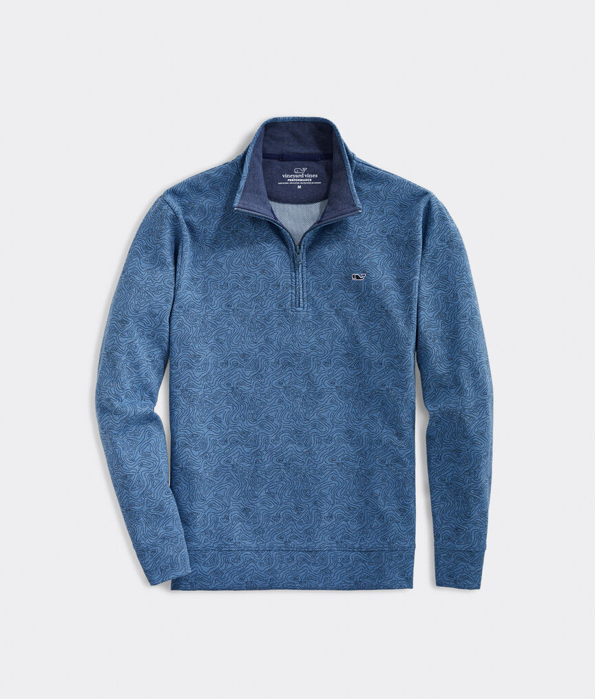 Printed Saltwater 1/2-Zip Pullover