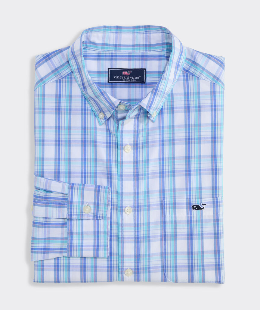 Tipsy Turtle Plaid Perfect Wash Poplin Shirt