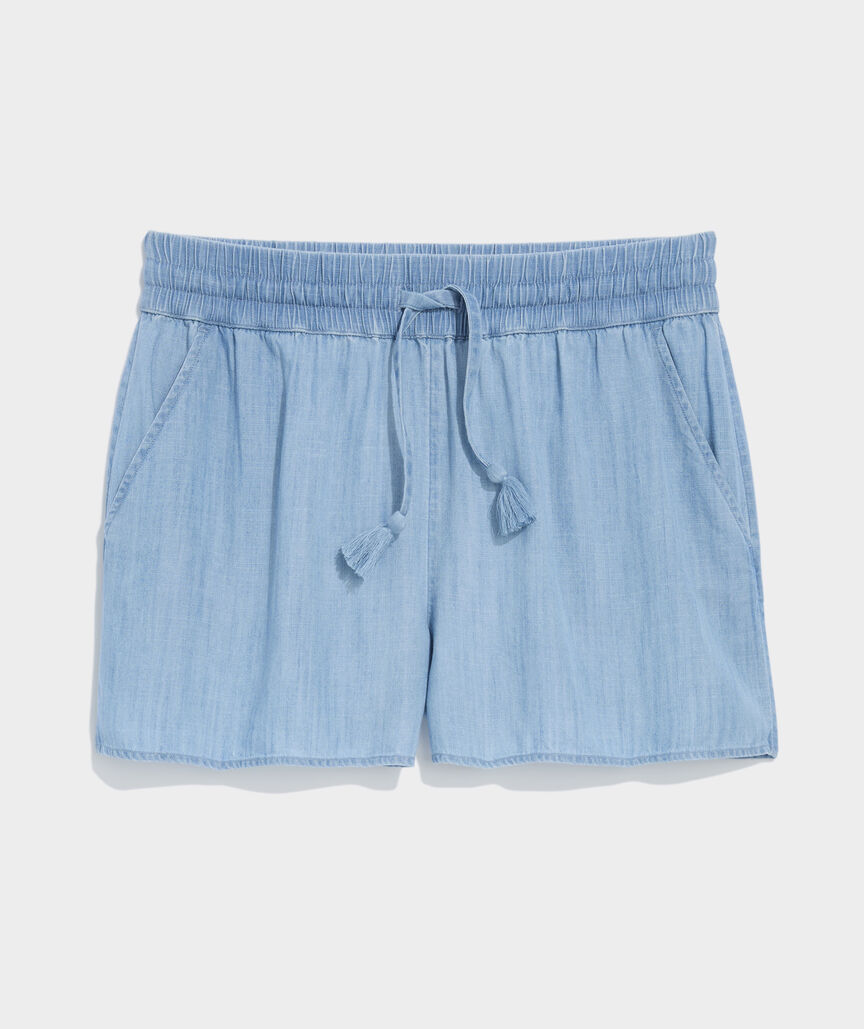Frankie Chambray Pull-On Shorts