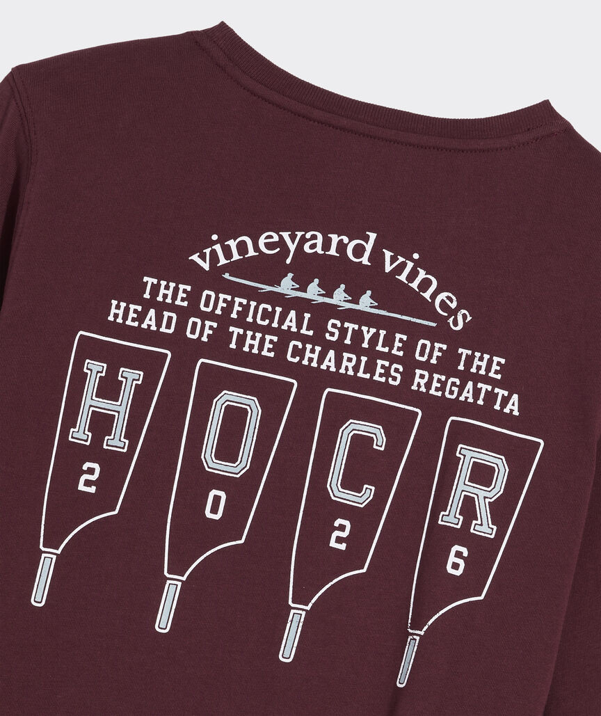 Head Of The Charles® Women's Quad Oars Long-Sleeve Pocket Tee