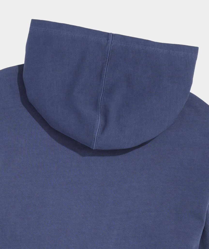 Garment-Dyed Surf Long-Sleeve Hoodie Tee