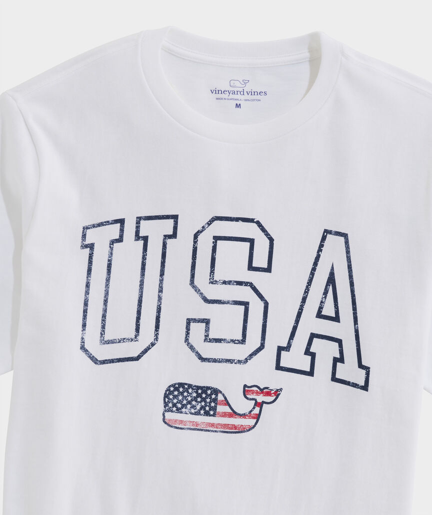 USA Flag Whale Short-Sleeve Tee