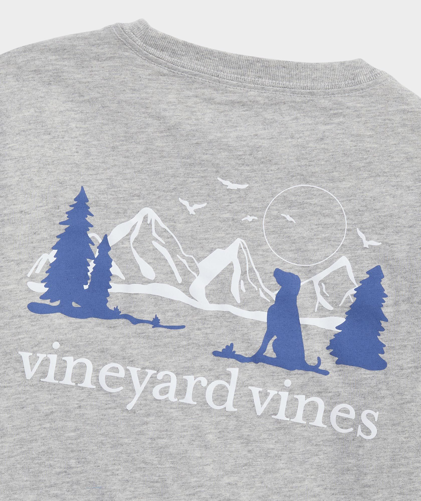 Boys' Mountain Dog Long-Sleeve Pocket Tee