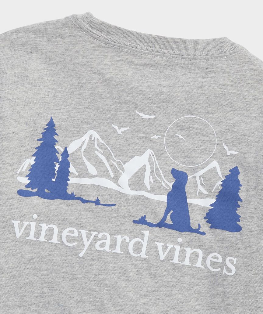 Boys' Mountain Dog Long-Sleeve Pocket Tee