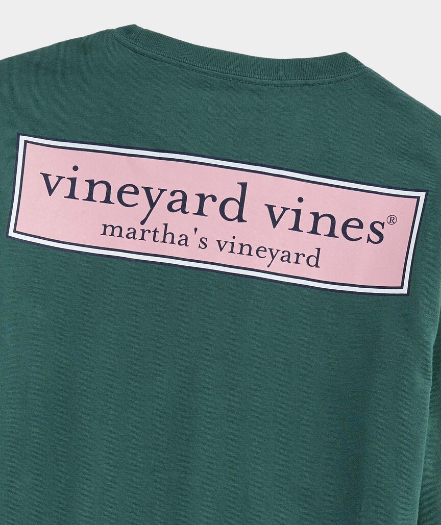 Boys' Classic Logo Box Long-Sleeve Pocket Tee