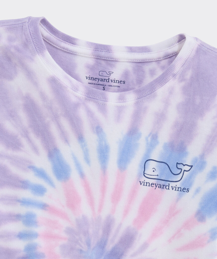 Girls' Whale Swirl Tie-Dye Short-Sleeve Tee