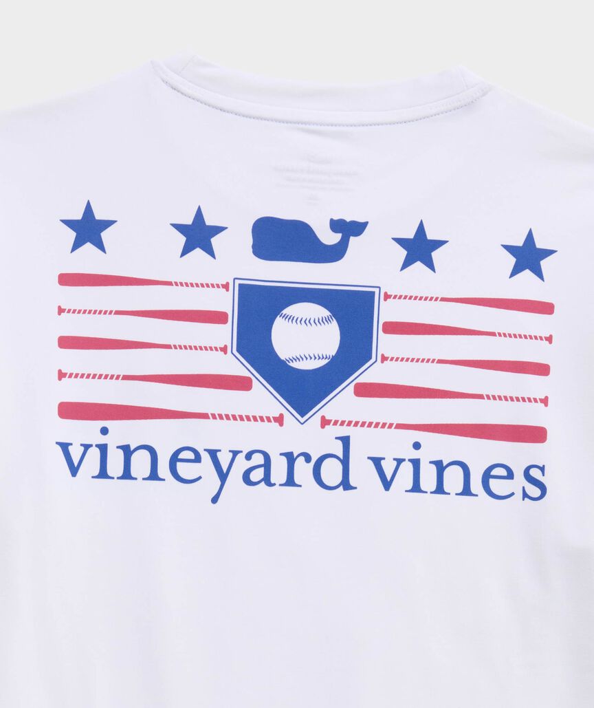 Boys' Baseball Stars Short-Sleeve Harbor Sun Performance Tee