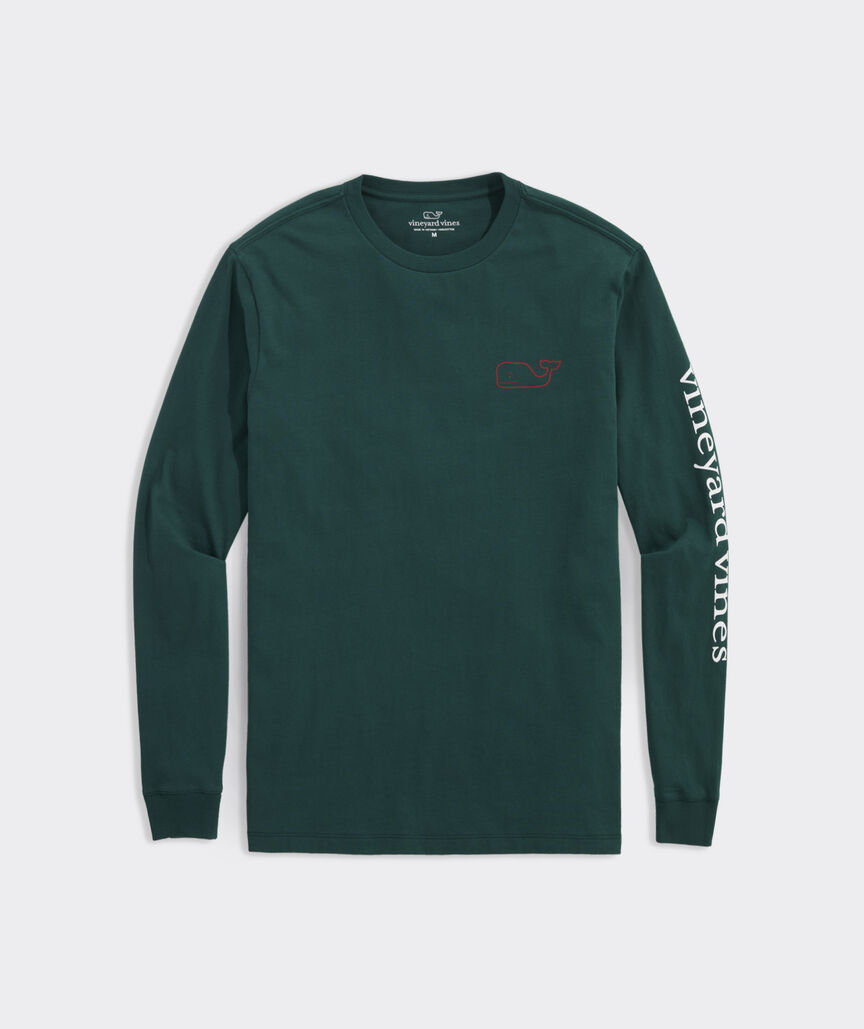 Plaid Whale Long-Sleeve Tee at vineyard vines