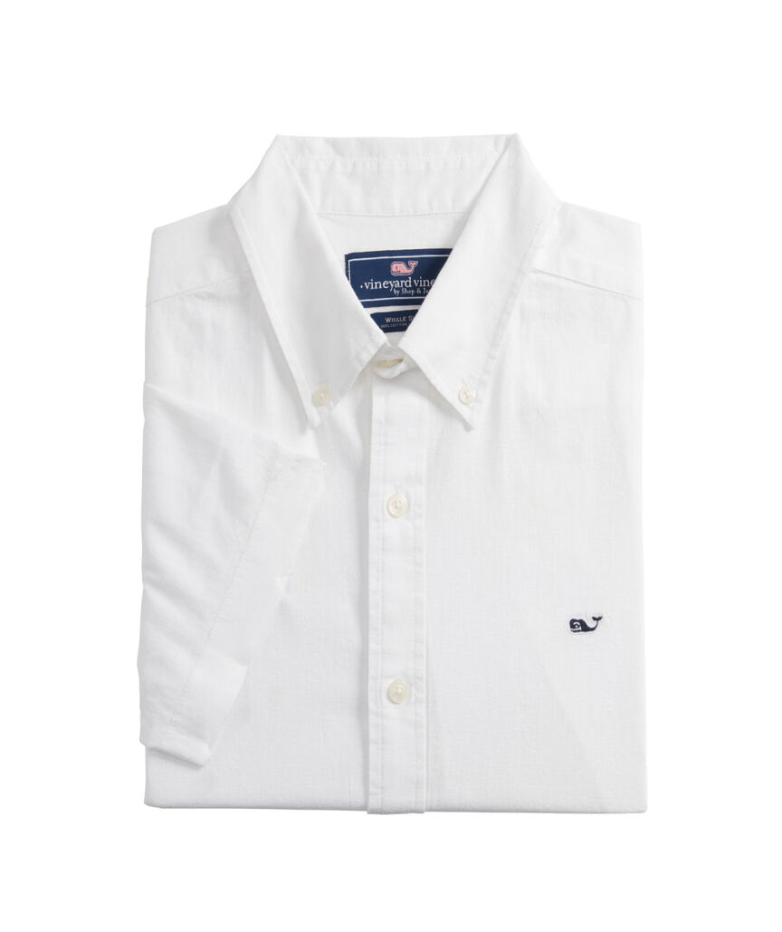 OUTLET Classic Fit Short-Sleeve Whale Shirt