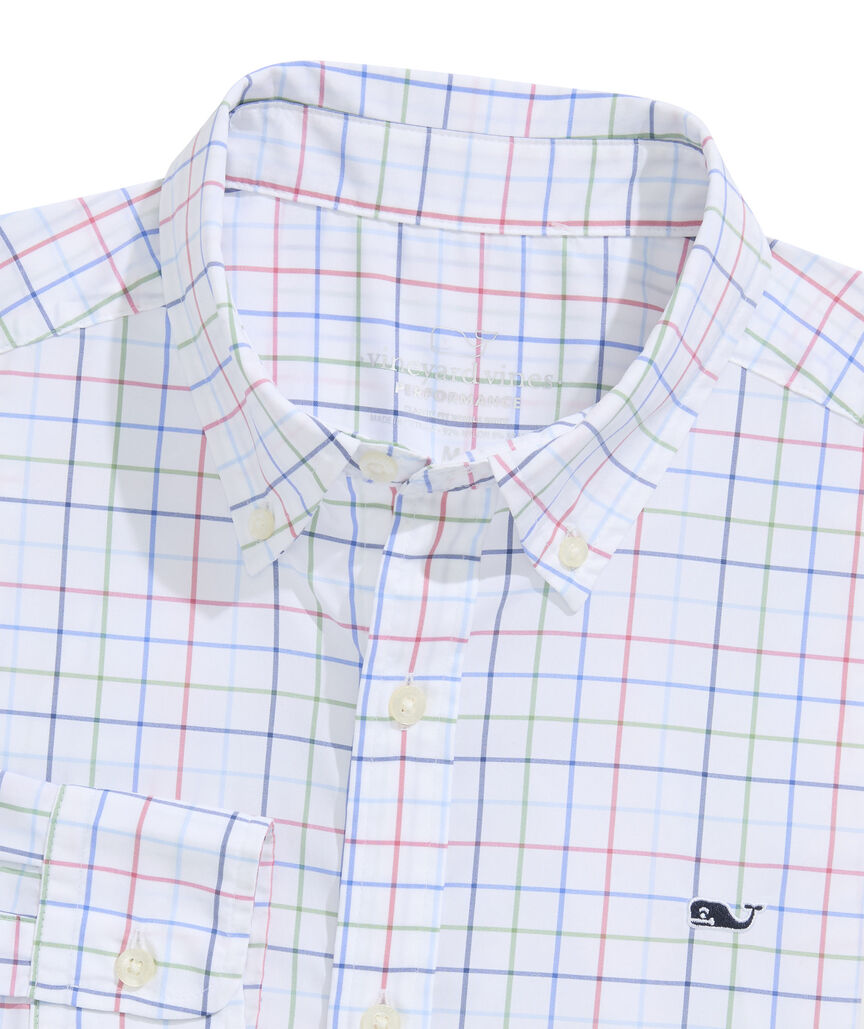 OUTLET Performance Nylon Check Shirt