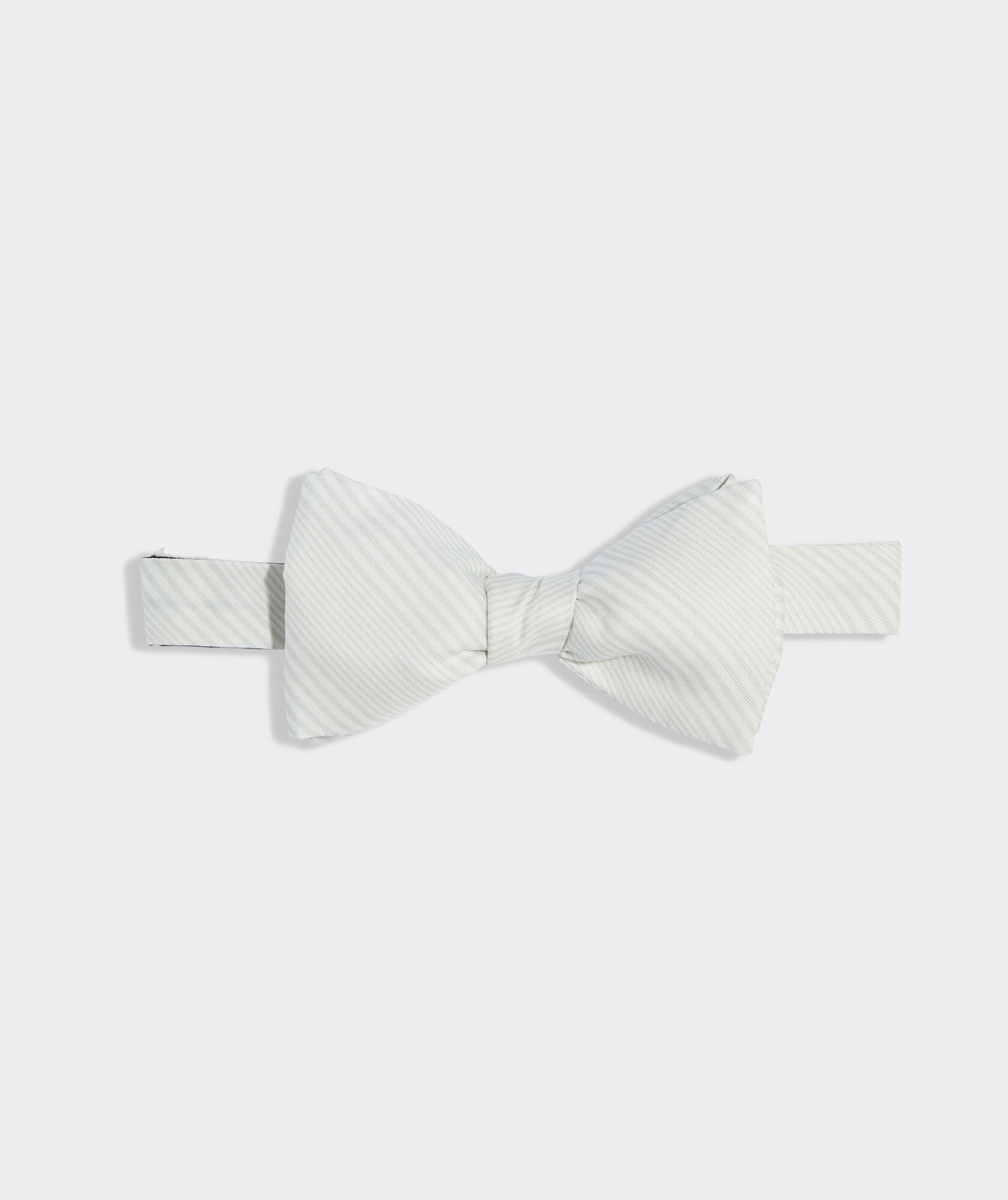 Seersucker Stripe Silk Bow Tie