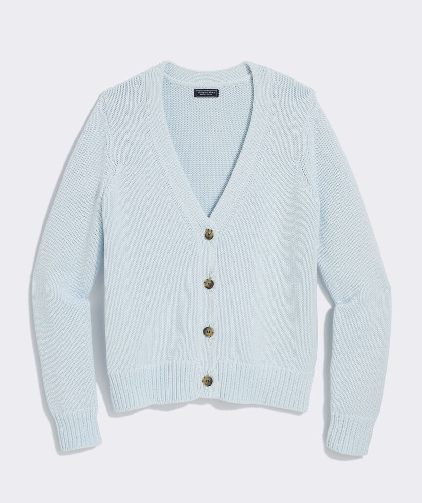 Katie Cotton Garment-Dyed Cardigan