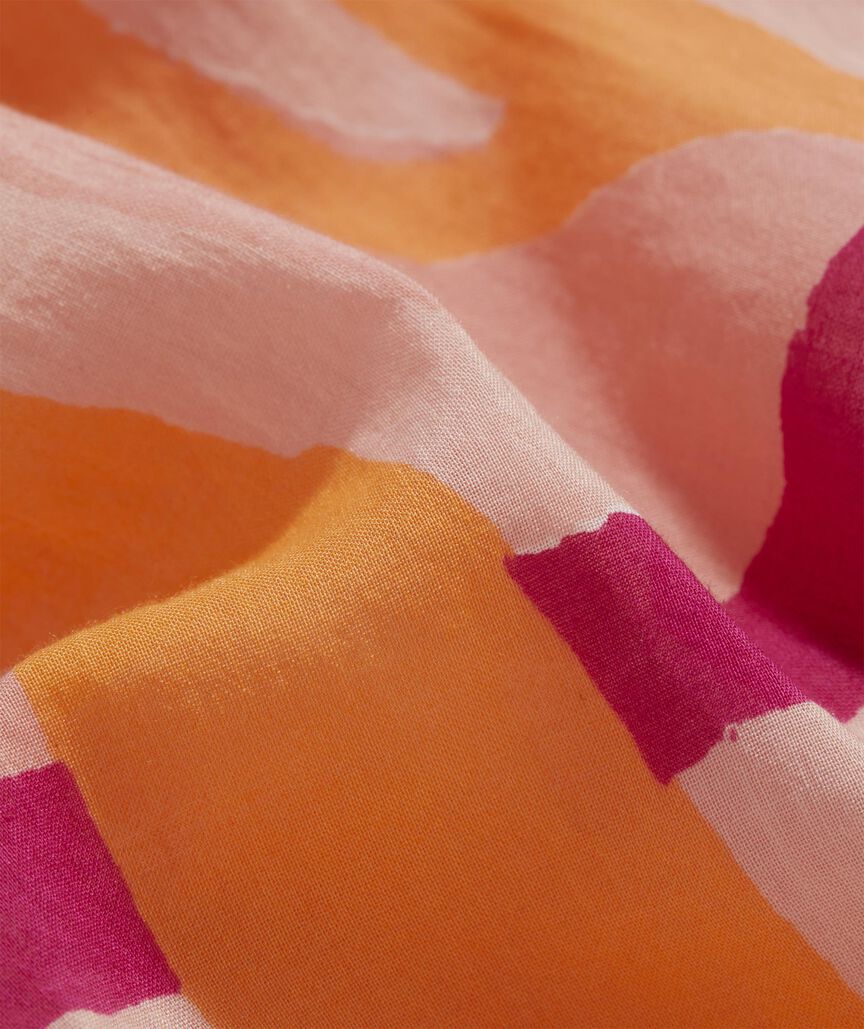 Girls' Printed Pintuck Shirtdress