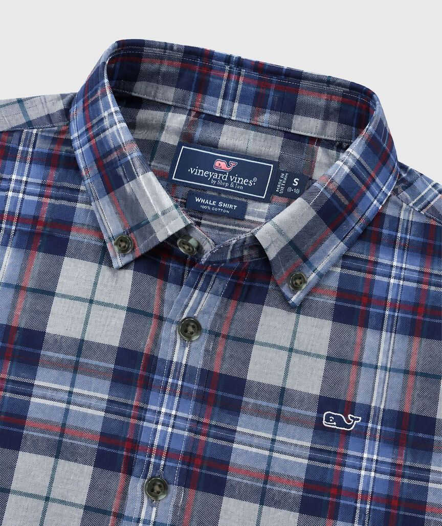 OUTLET Boys' Flannel Plaid Shirt