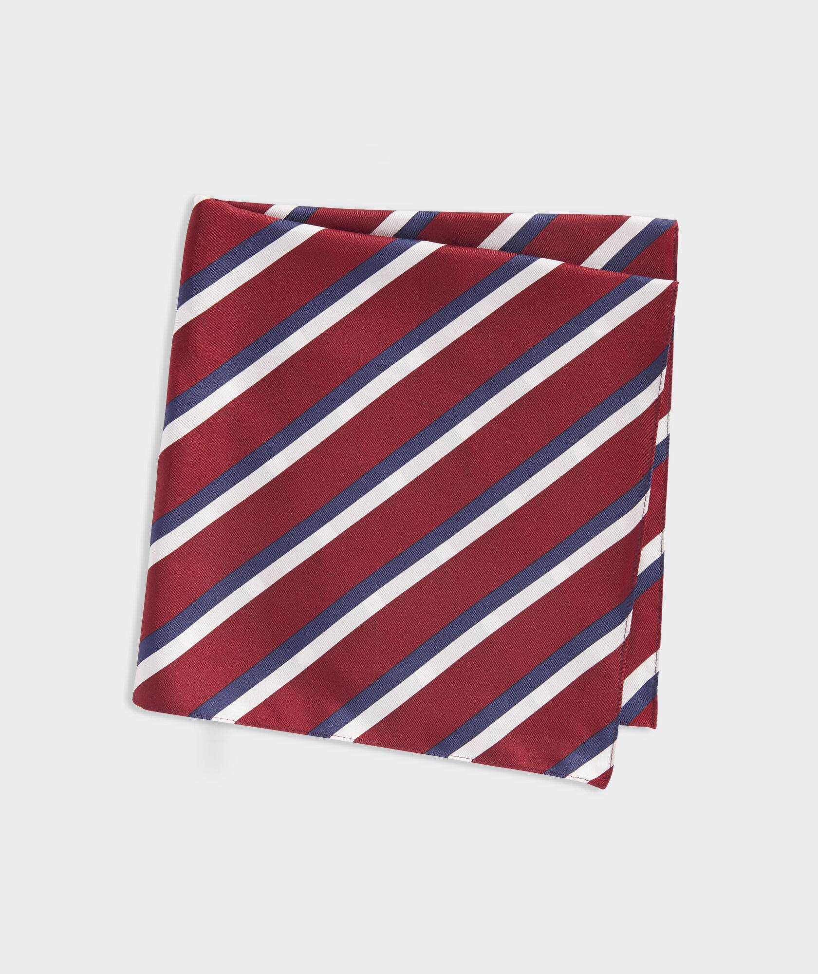Prep Stripe Silk Pocket Square