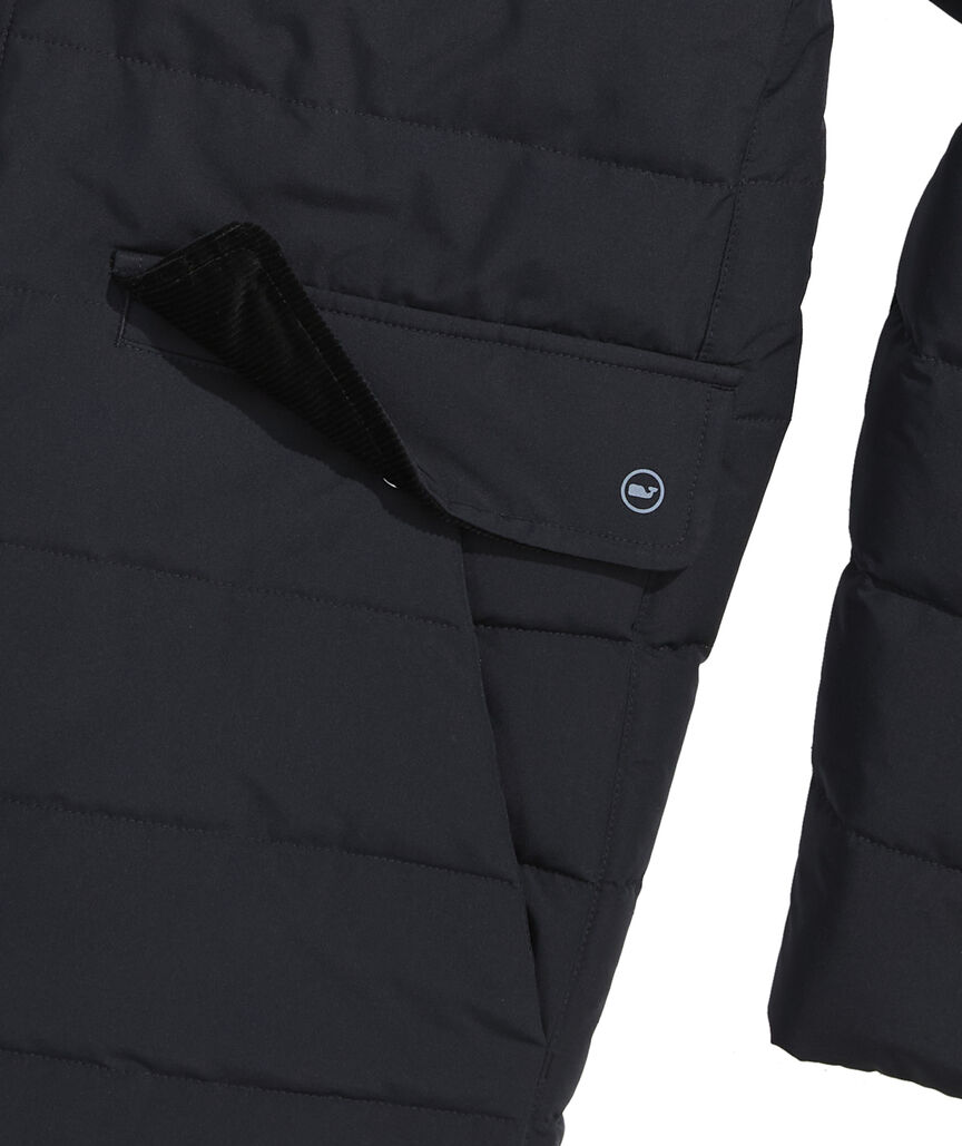 OUTLET Mixed Media Puffer Jacket