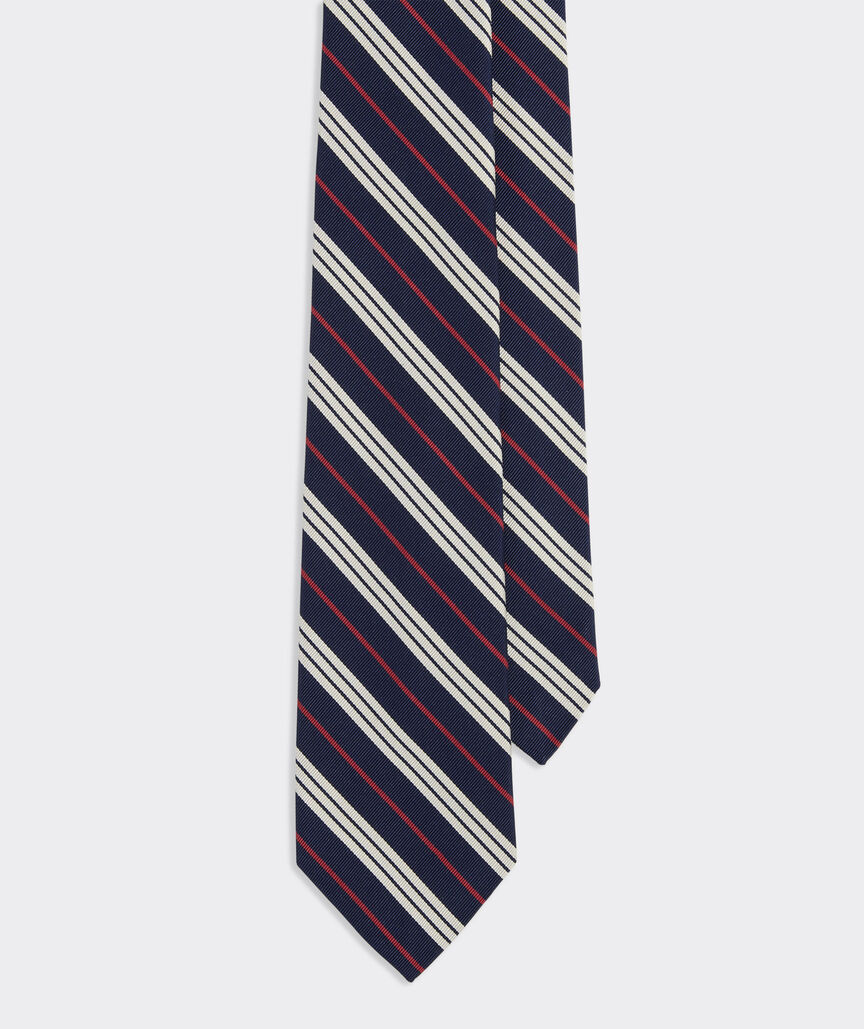 Candy Stripe Woven Kennedy Tie