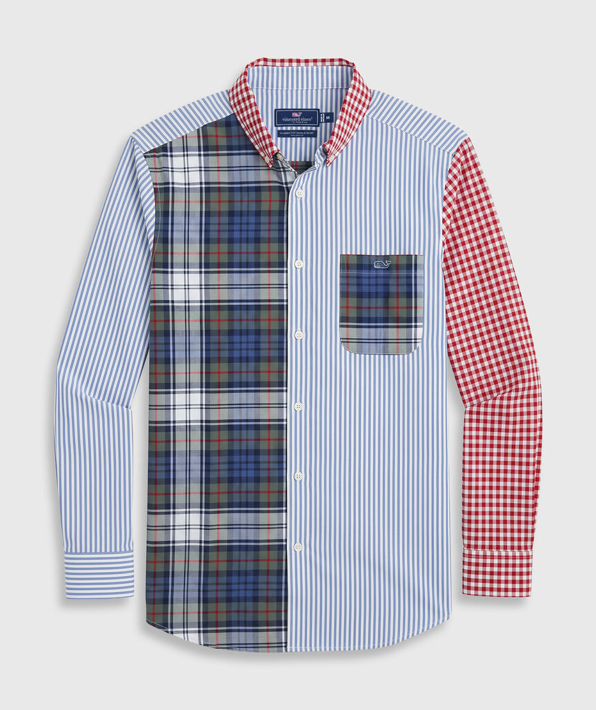 OUTLET Poplin Party Plaid Shirt