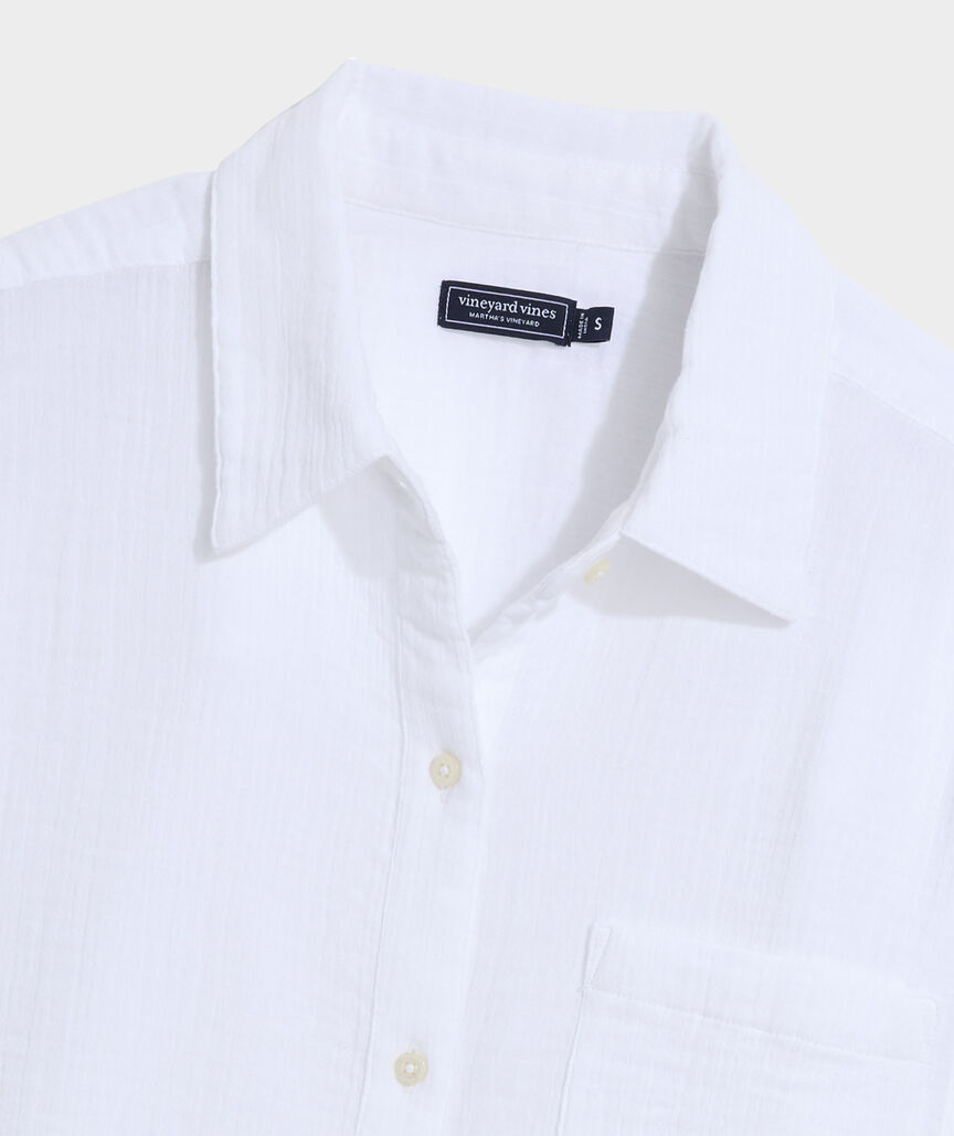 Birdie Gauze Button-Down