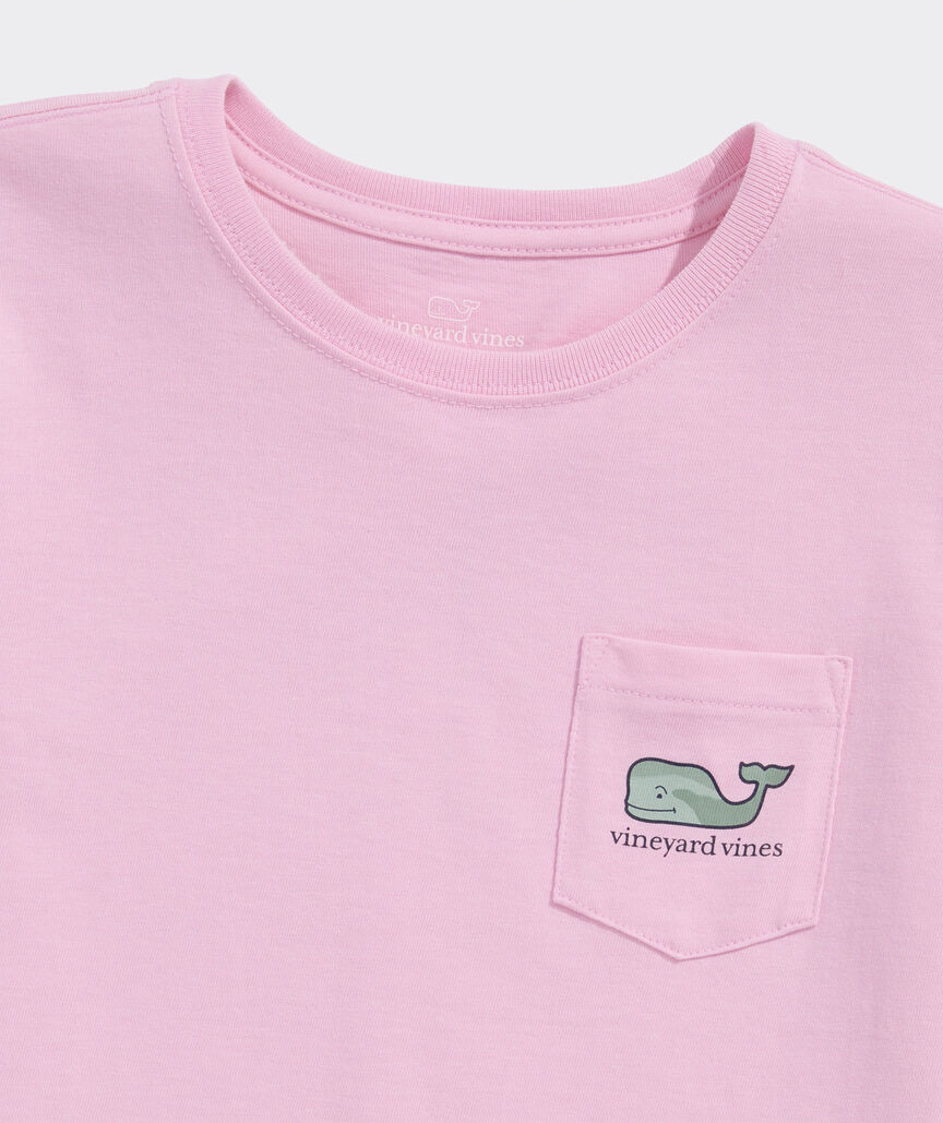 Girls' Camo Whale Short-Sleeve Pocket Tee