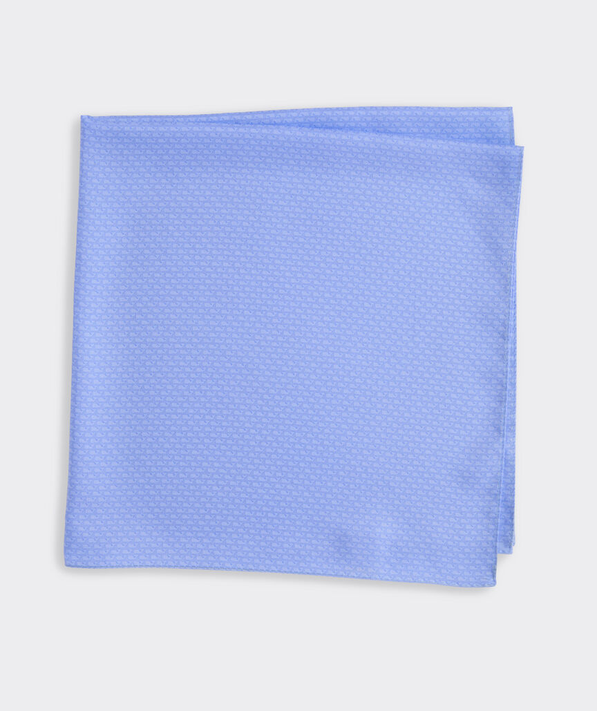 Micro Whales Silk Pocket Square