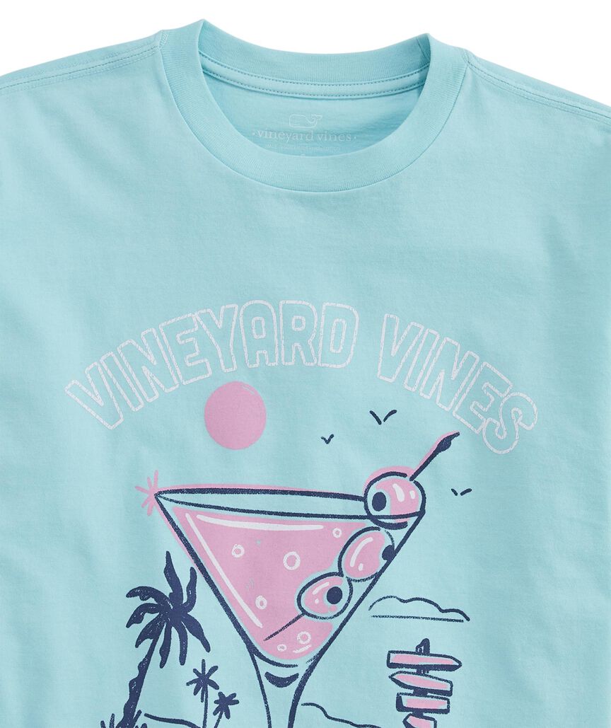 OUTLET Dirty Martini Short-Sleeve Boyfriend Tee