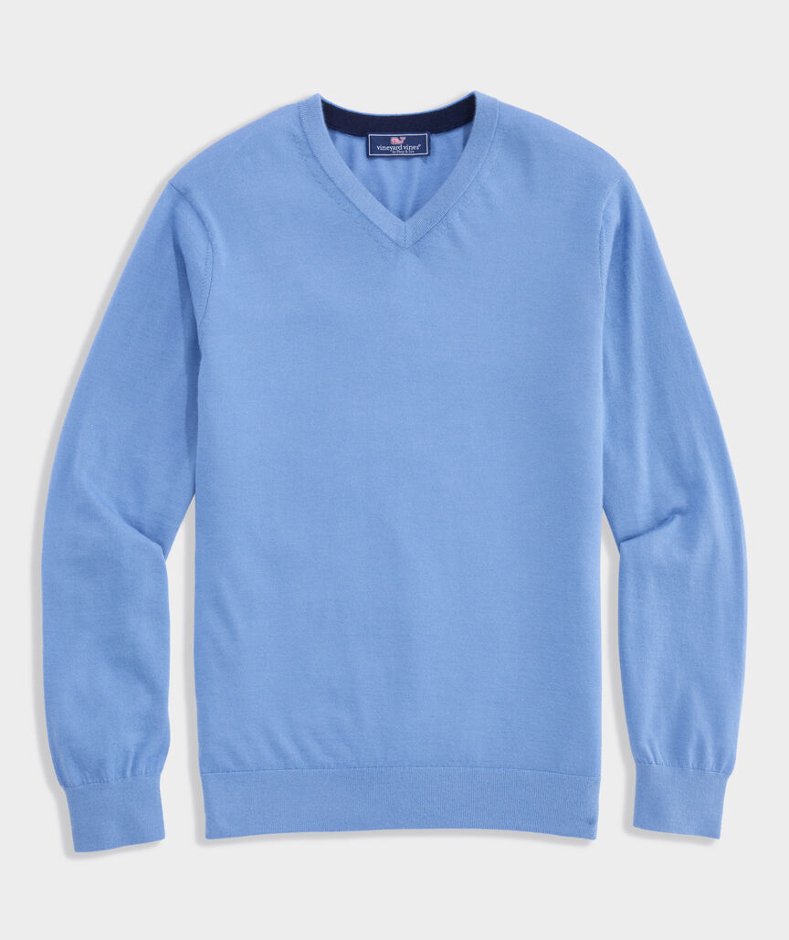 Cashmere Silk V-Neck Sweater