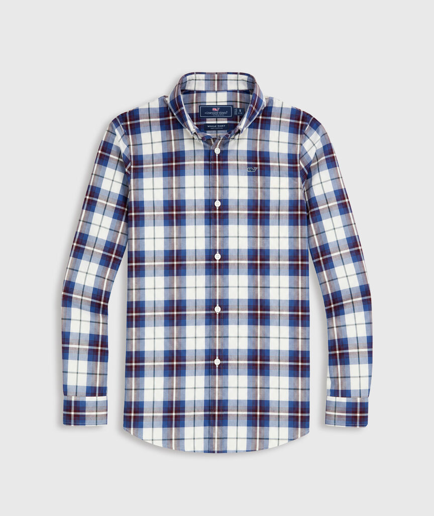 OUTLET Boys' Cotton Twill Plaid Shirt