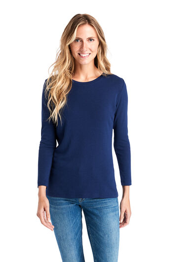 Simple Crewneck Long-Sleeve Tee