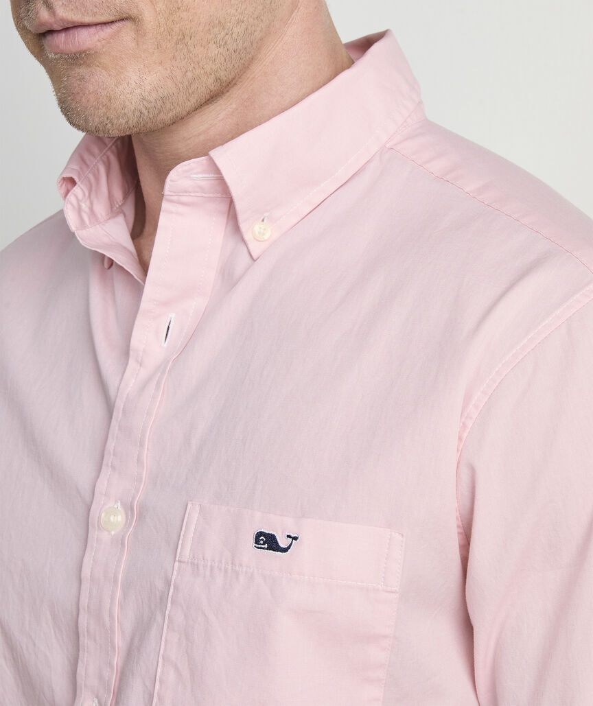 Shoreline Solid Perfect Wash Poplin Shirt