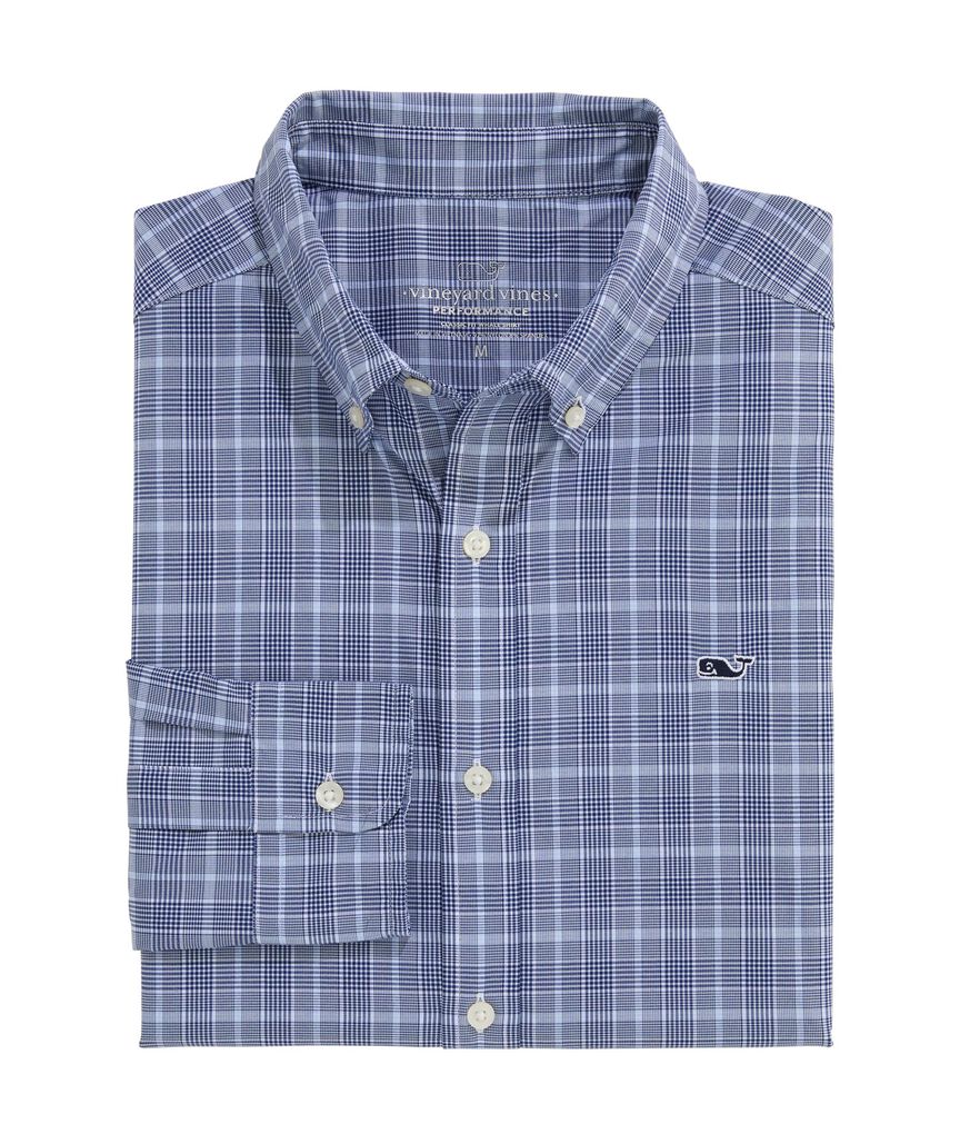 OUTLET Performance Nylon Plaid Shirt