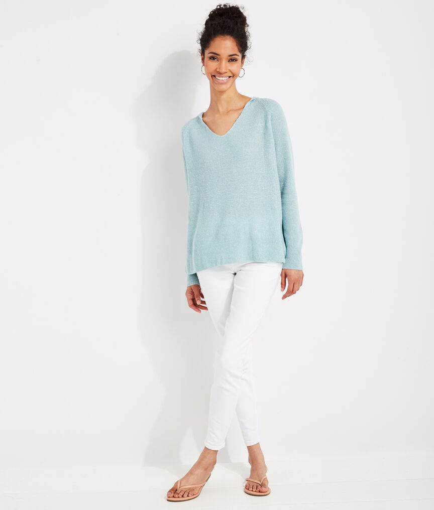 Cashmere Linen Hoodie Sweater
