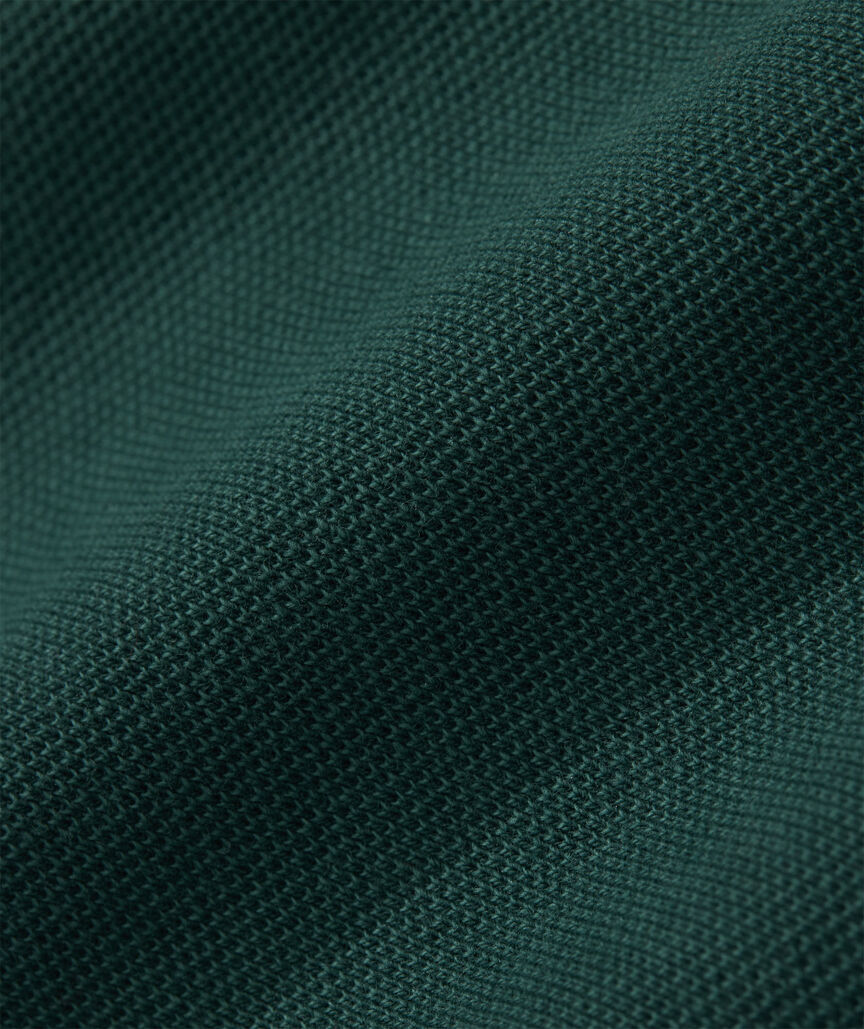 Lived-In Long-Sleeve Pique Polo