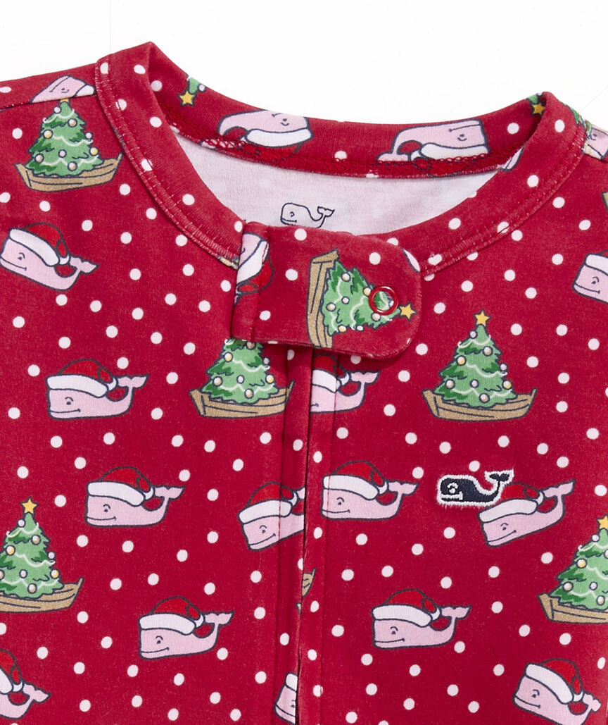 Baby Whale Print Footie