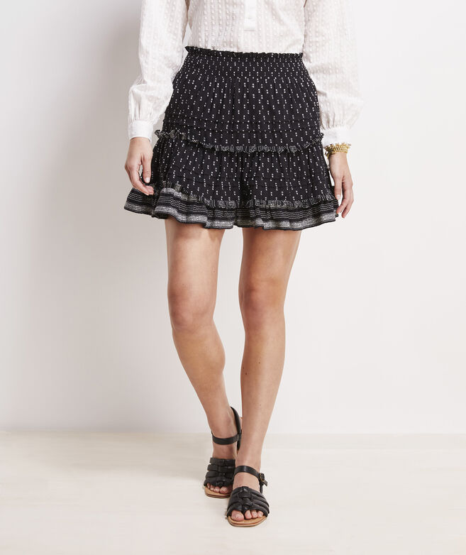 Jacquard Ruffle Skirt