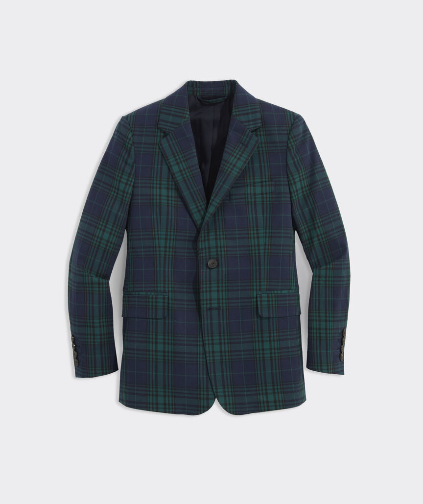 Boys' Stretch Cotton Blackwatch Blazer (2T-7)